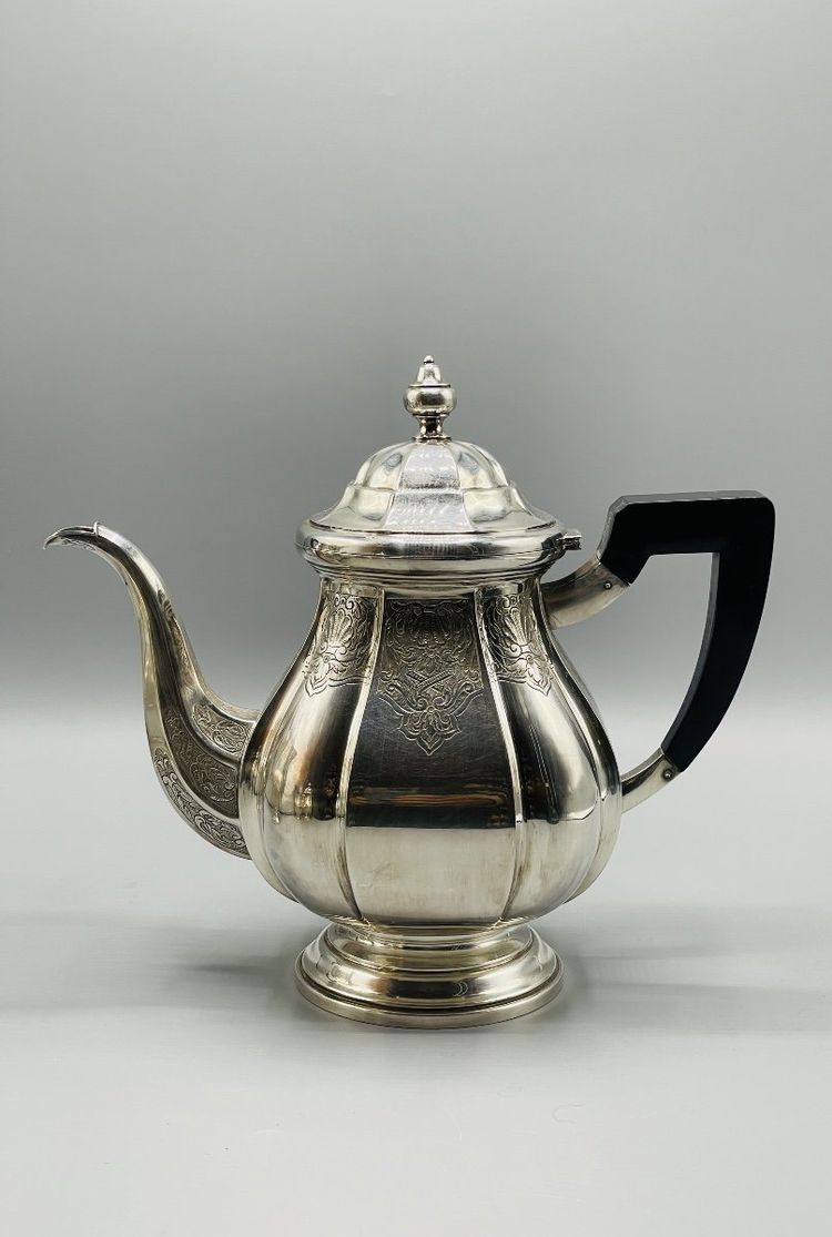 Regency Style Solid Silver Coffee Service