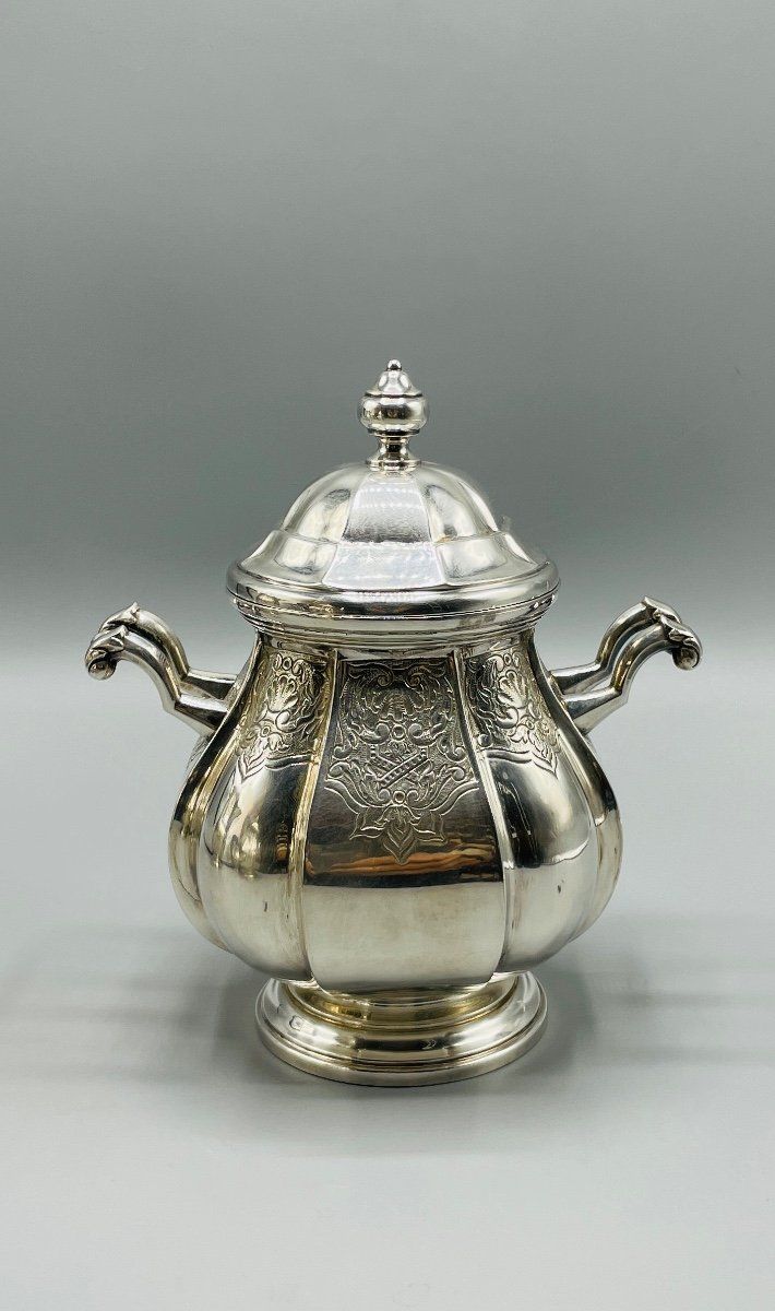 Regency Style Solid Silver Coffee Service