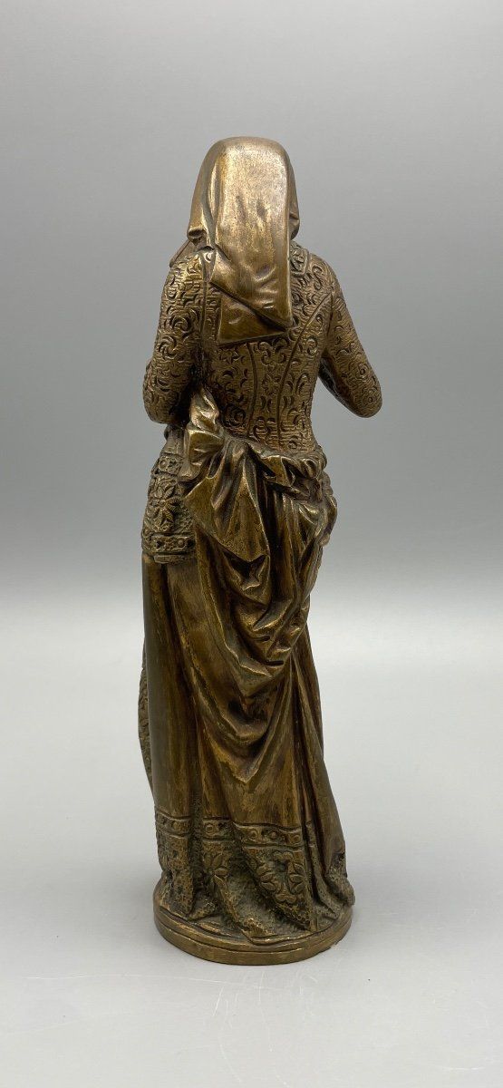 Bronze sculpture by Carrier Belleuse, "The Reader"