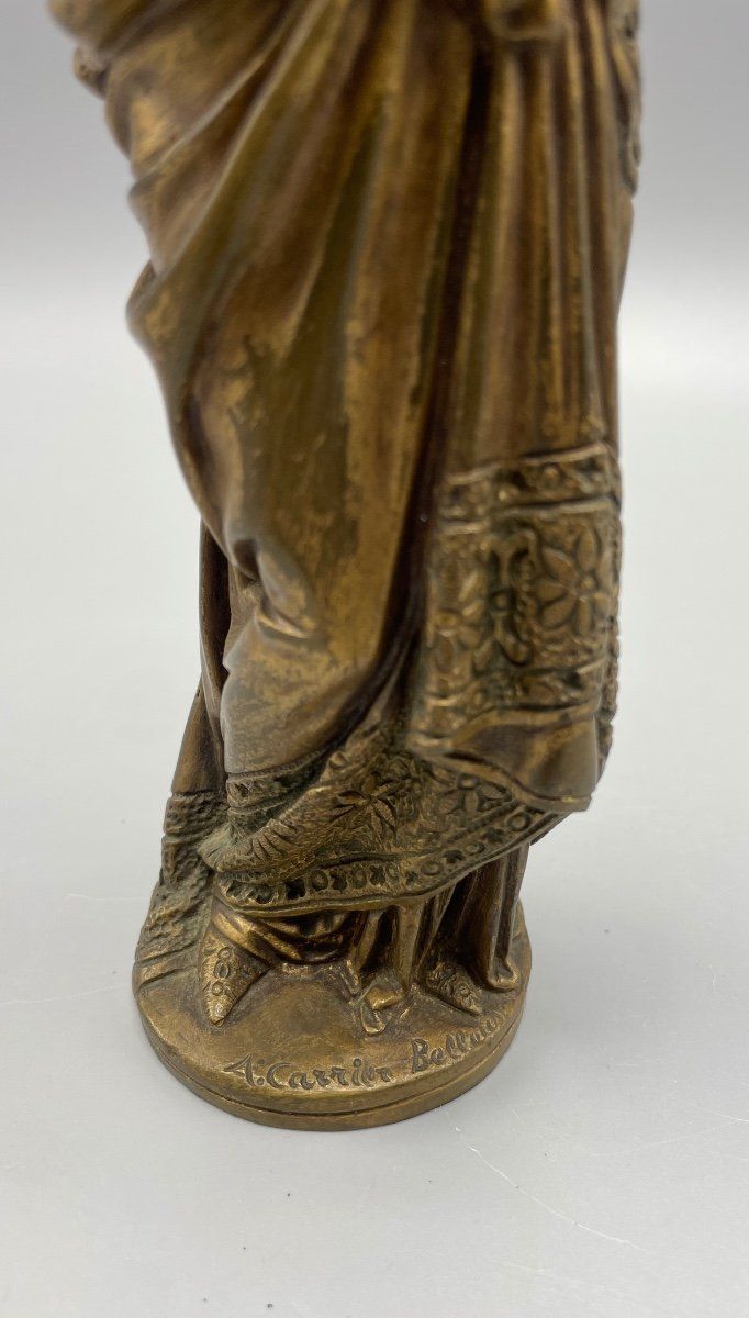 Bronze sculpture by Carrier Belleuse, "The Reader"