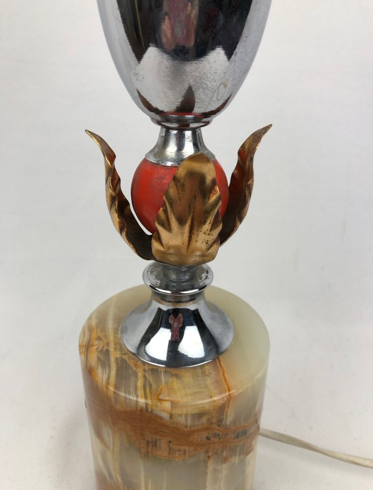 Vintage onyx lamp base