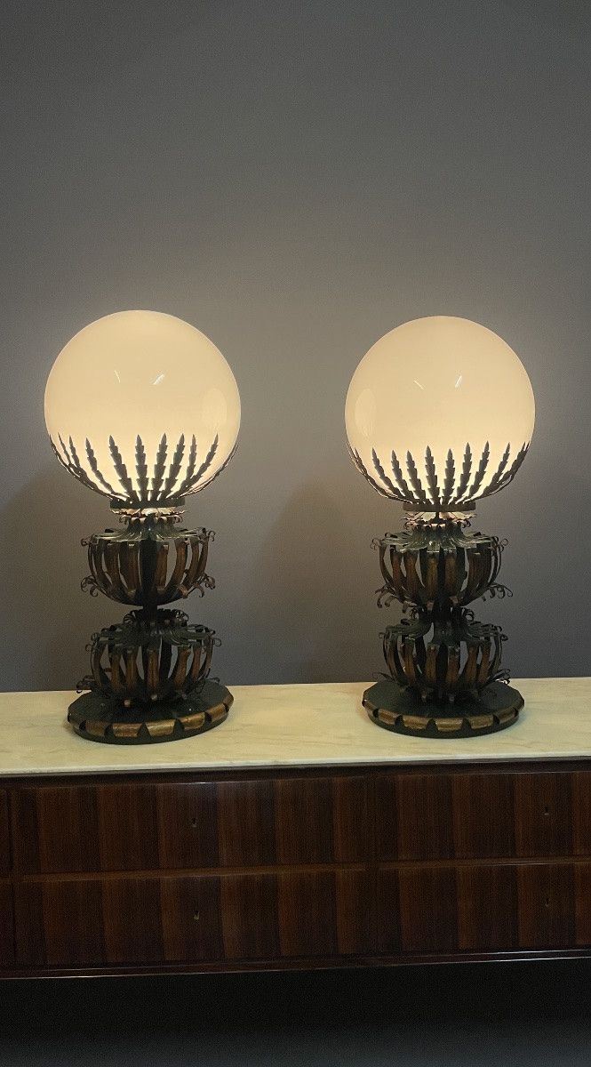 Coppia di lampade 1940 circa