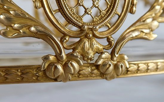 Small Glass and Brass Planter, Louis XVI style - 1900