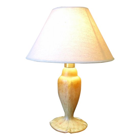 Lampe En Pâte De Verre, XIXe Siècle