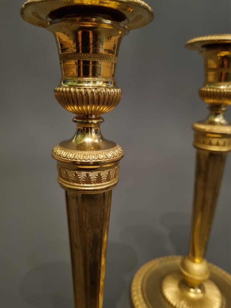 André-Antoine Ravrio, pair of Empire period torches.