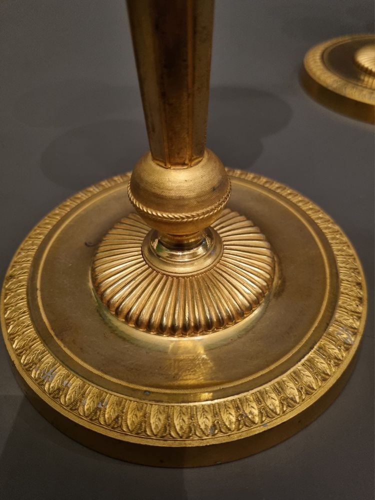 André-Antoine Ravrio, pair of Empire period torches.