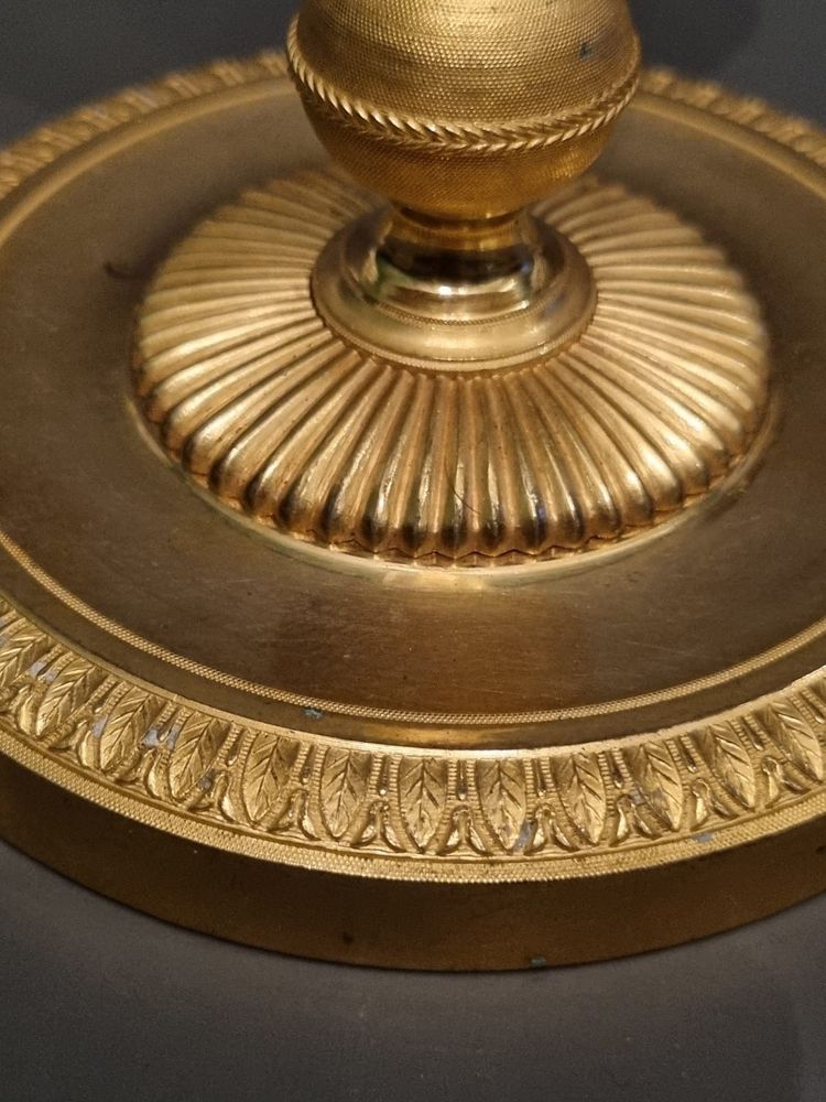 André-Antoine Ravrio, pair of Empire period torches.