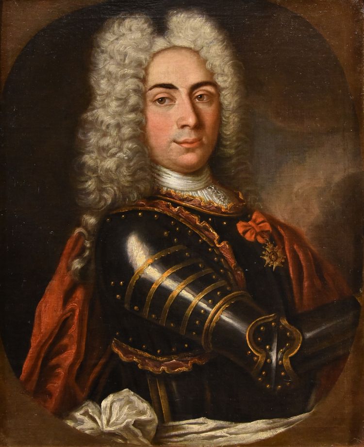 Porträt eines Herrn in Rüstung, Hyacinthe Rigaud (Perpignan 1659 - Paris 1743)