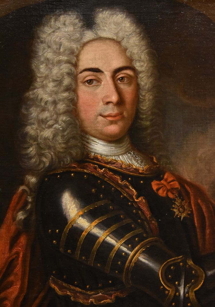 Porträt eines Herrn in Rüstung, Hyacinthe Rigaud (Perpignan 1659 - Paris 1743)