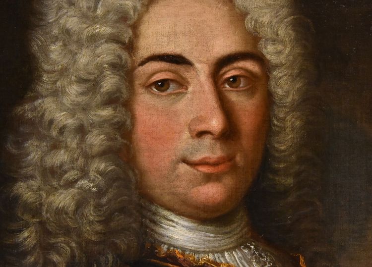 Porträt eines Herrn in Rüstung, Hyacinthe Rigaud (Perpignan 1659 - Paris 1743)