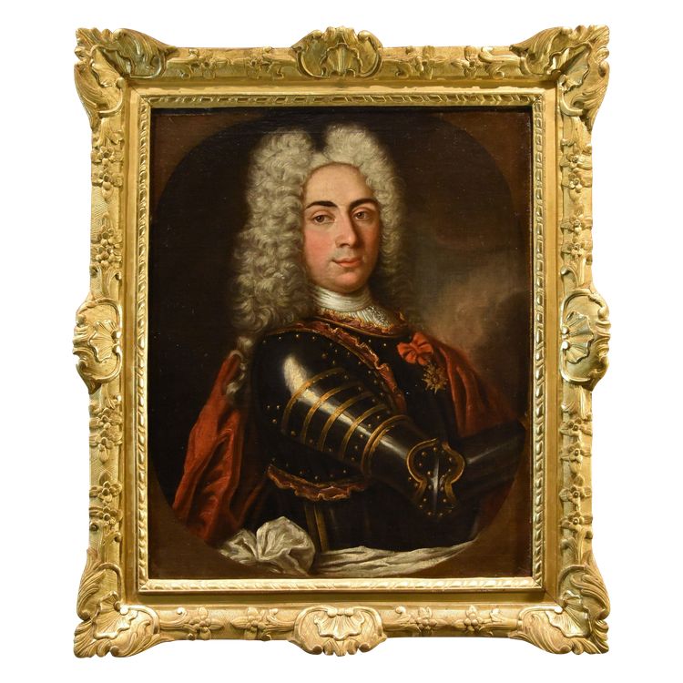 Porträt eines Herrn in Rüstung, Hyacinthe Rigaud (Perpignan 1659 - Paris 1743)