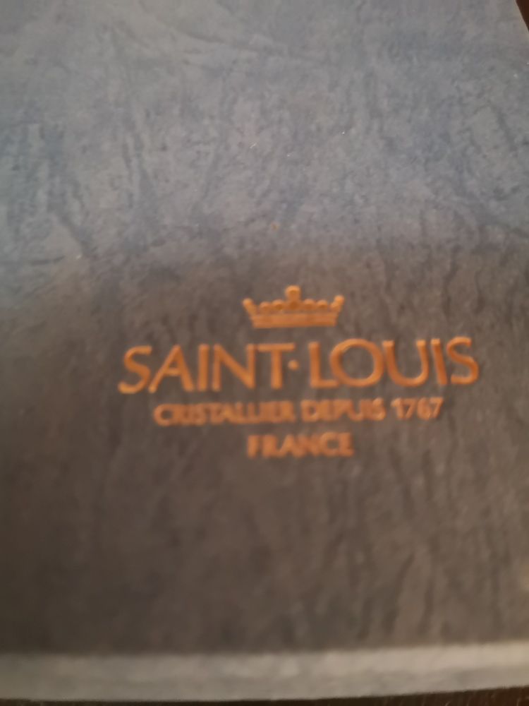 Coffret de paire de salerons en cristal Saint Louis