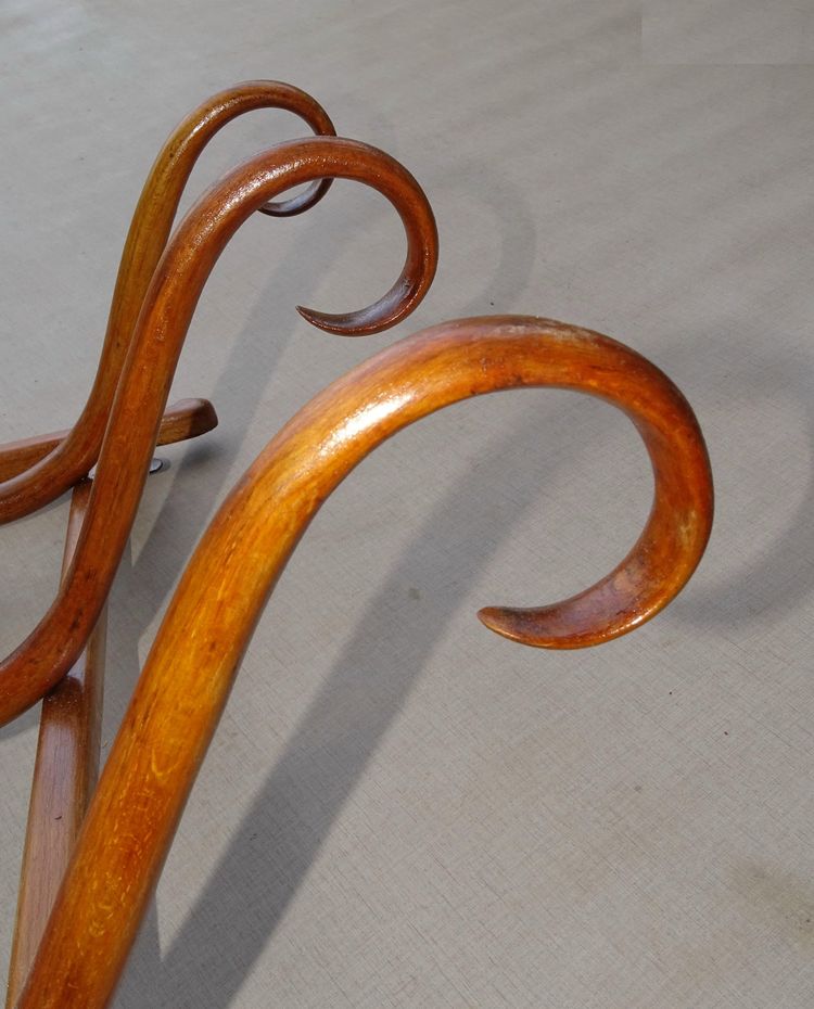 Appendiabiti da parete a 3 ganci in stile Art Nouveau, Thonet 1900