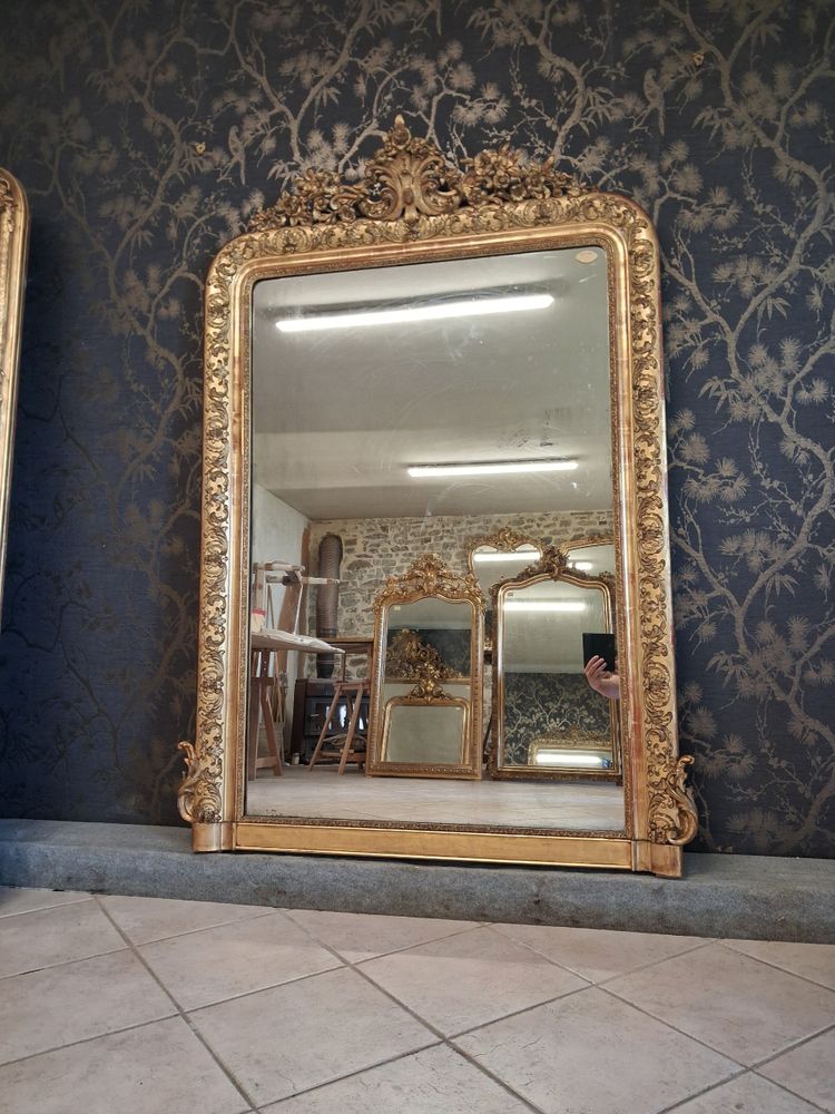19th century mirror 173 x 120