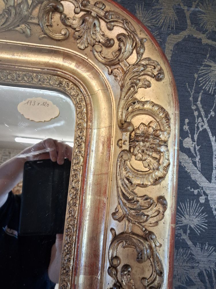 19th century mirror 173 x 120