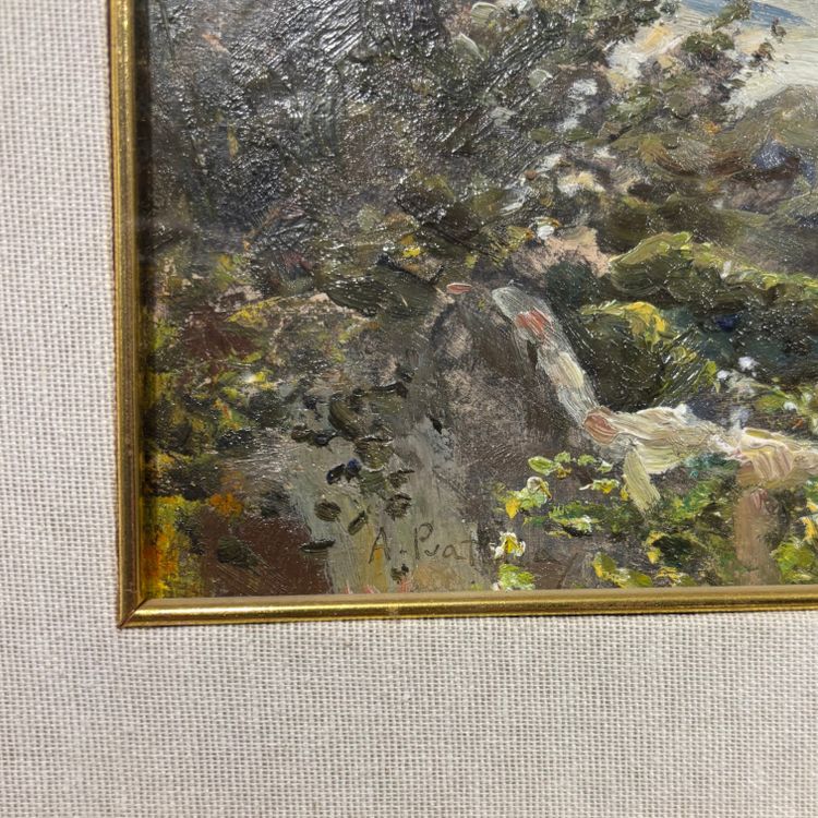 Dipinto su Tavola Attilio Pratella (1856-1949)