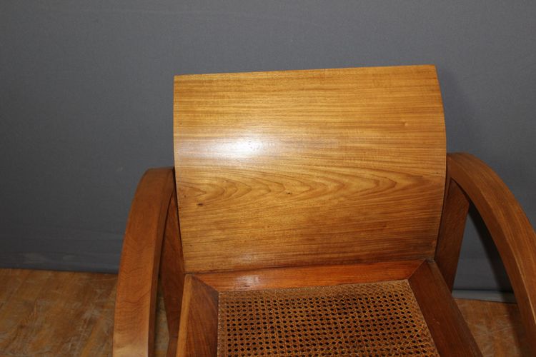 Paire De Fauteuils En Teck De Style  Art Déco 
