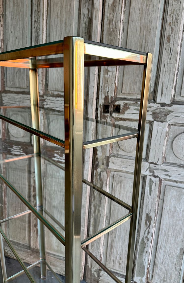 Designer shelf attributed to QUINET circa 1960