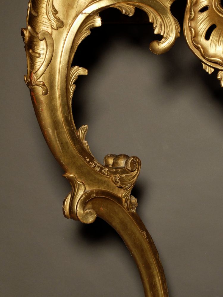Louis XV period console in gilded wood