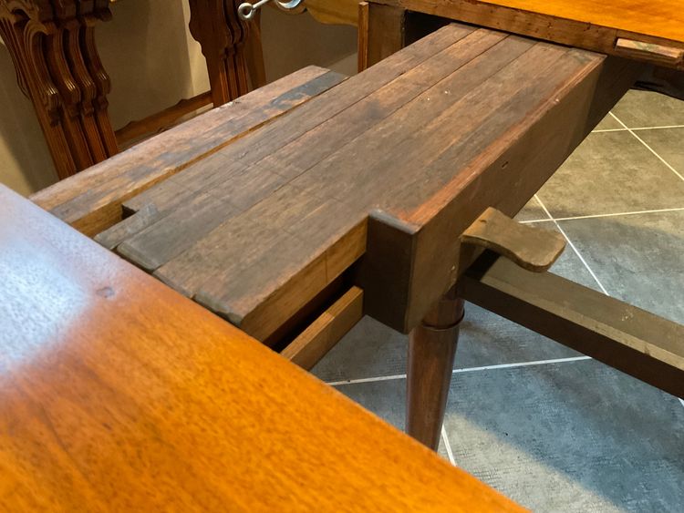 WALNUT SHUTTER TABLE (dining room table)