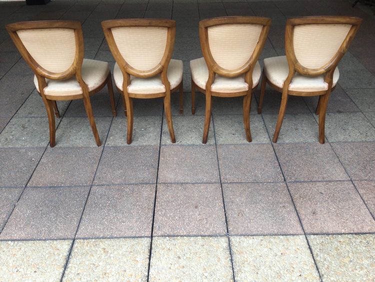 Quattro sedie in stile Direttorio molto eleganti