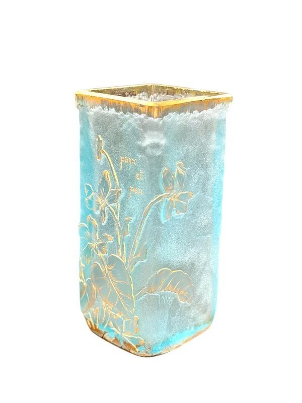 Vaso parlante Daum "Pace e poco"