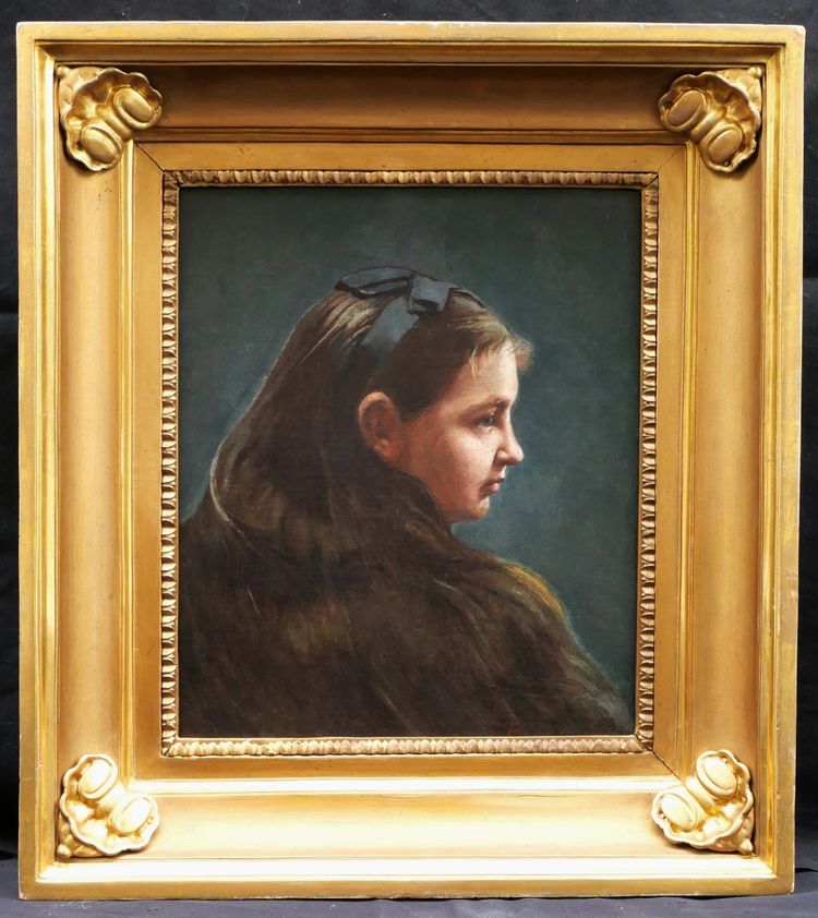 Marceliy Gavrilovich SUKHOROVSKY, Ritratto di una bambina russa di profilo