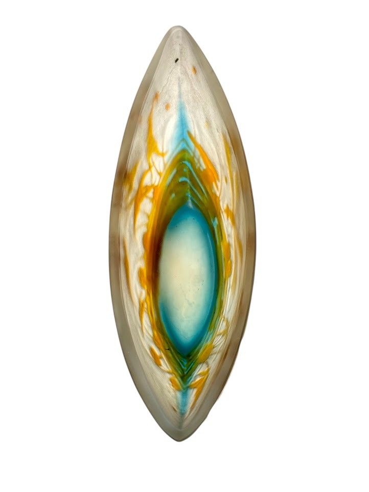 Coppa Navette "Dragonfly" Art Nouveau Emile Gallé