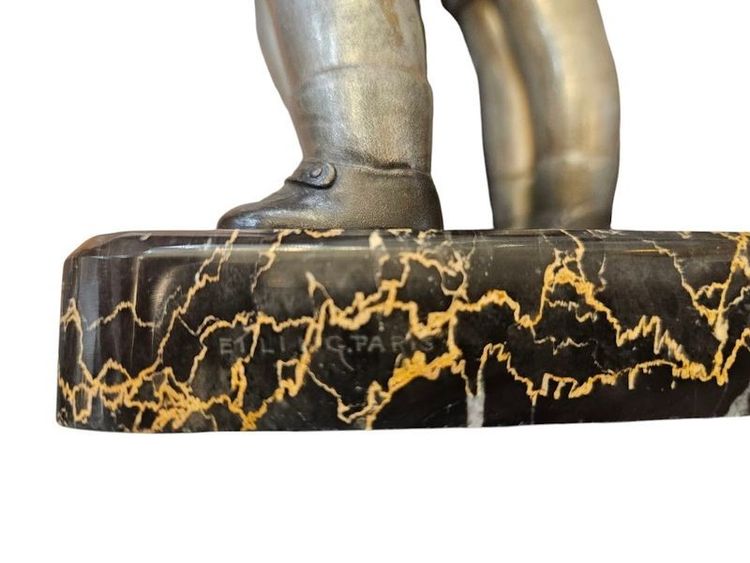 Alexandre Kelety Bronzo Art Déco "Segreti d'infanzia"