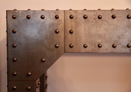 Large Vintage Industrial Console, 20th Century.