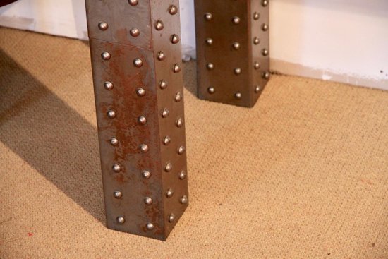 Large Vintage Industrial Console, 20th Century.