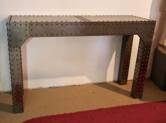 Large Vintage Industrial Console, 20th Century.