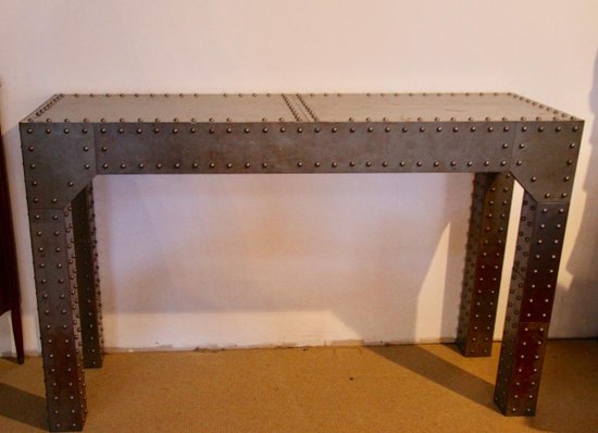 Large Vintage Industrial Console, 20th Century.
