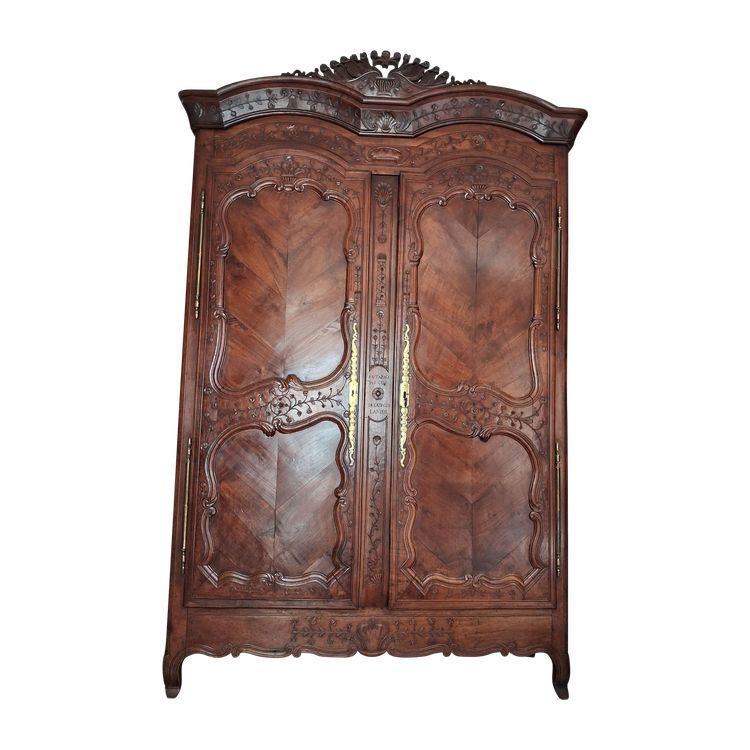 Mobiletto in ciliegio di Rennes firmato e datato 1858