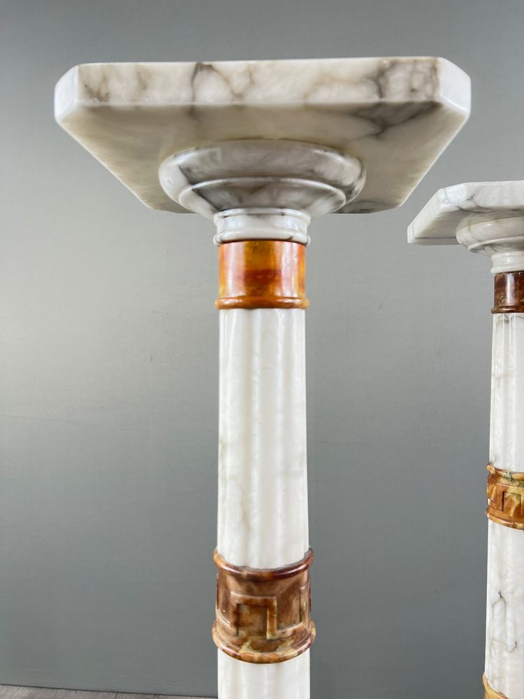 Pair of Marble Columns – Late 19th Century Work