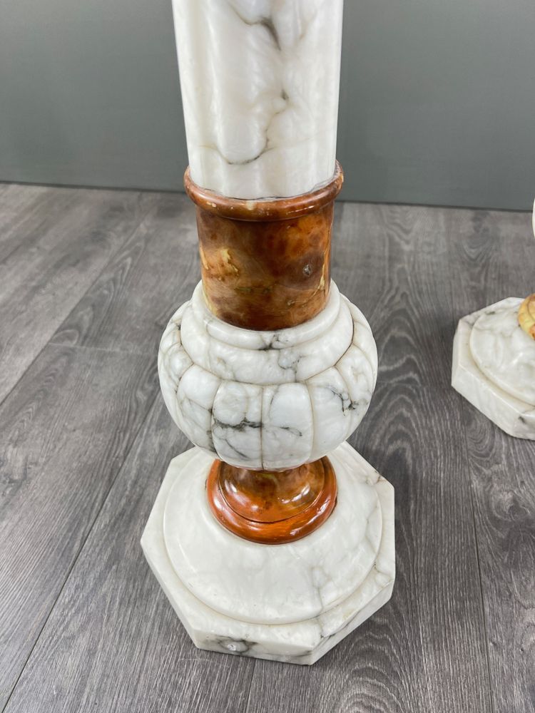 Pair of Marble Columns – Late 19th Century Work