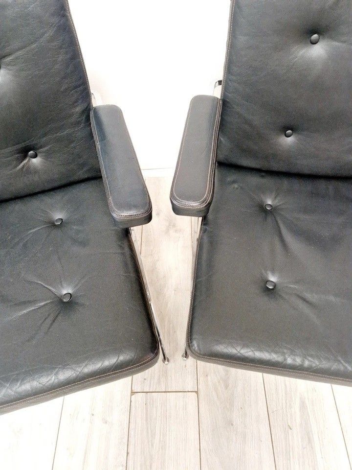 Paire de fauteuils Delphi de Robin Day Hille du milieu du siècle