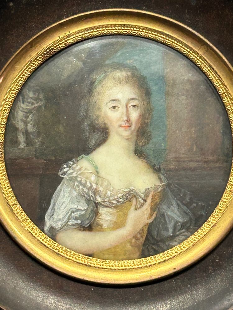 Miniature Portrait of a Woman from the Late 18th Century