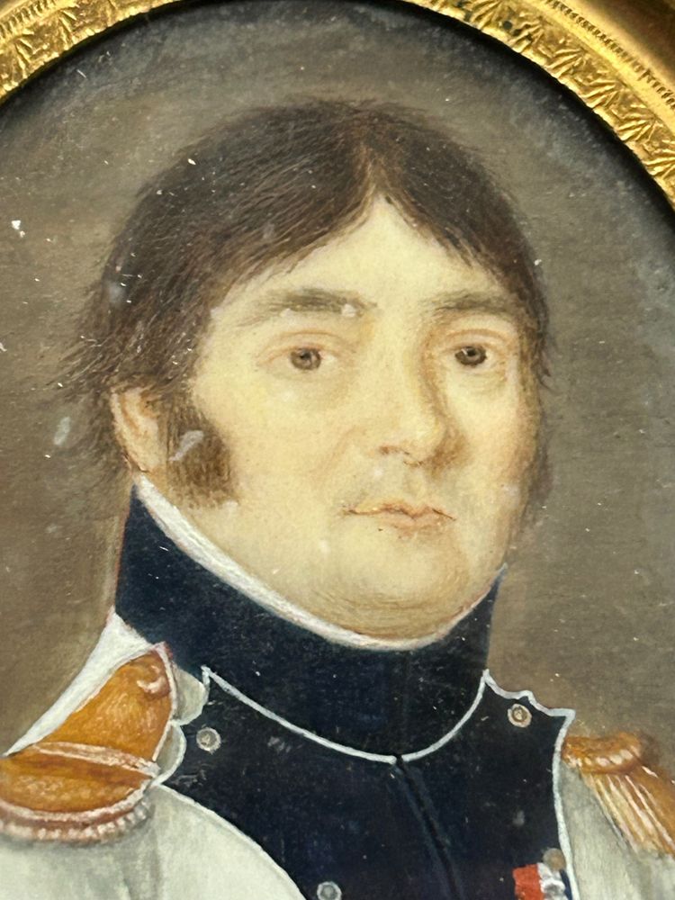 Miniature Portrait of Gilbert Favier (1769-1819) Late 18th or Early 19th Century