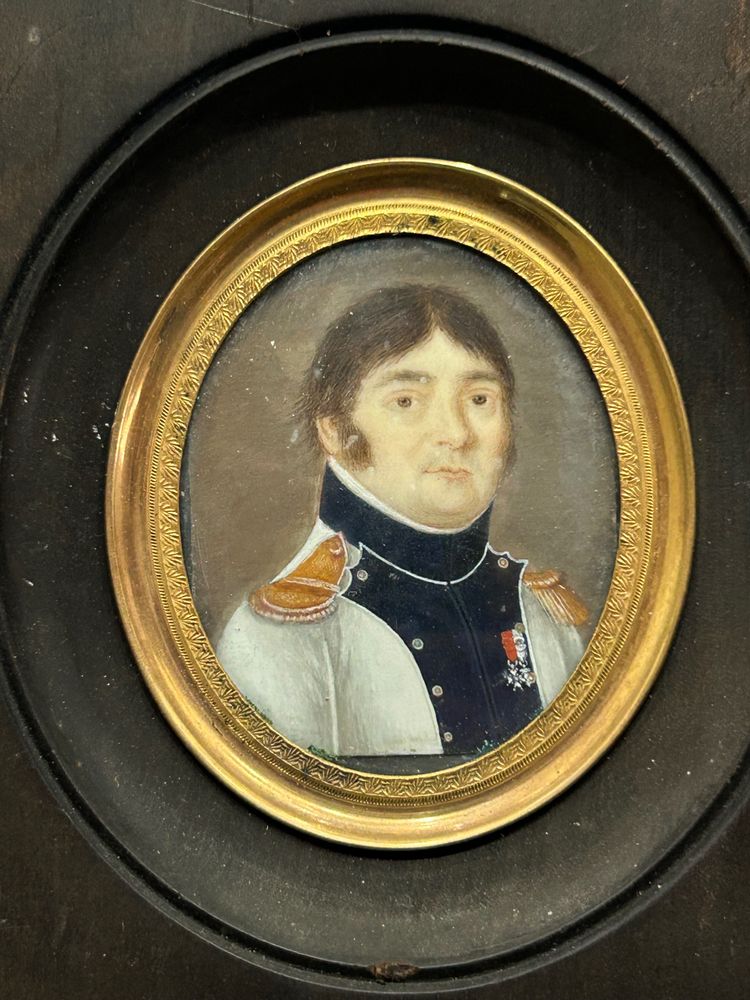 Miniature Portrait of Gilbert Favier (1769-1819) Late 18th or Early 19th Century