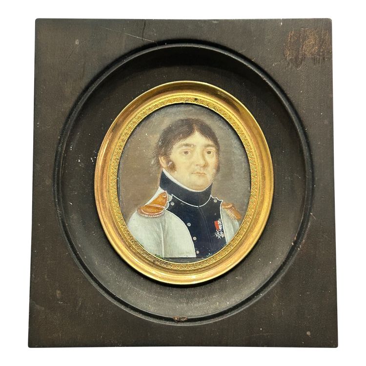 Miniature Portrait of Gilbert Favier (1769-1819) Late 18th or Early 19th Century