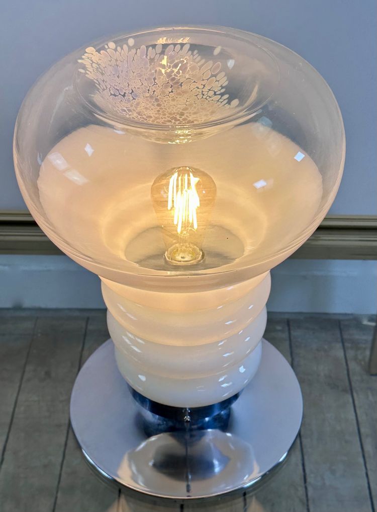 Lampada italiana di Carlo Nason per MAZZEGA in vetro soffiato di Murano, anni '70
