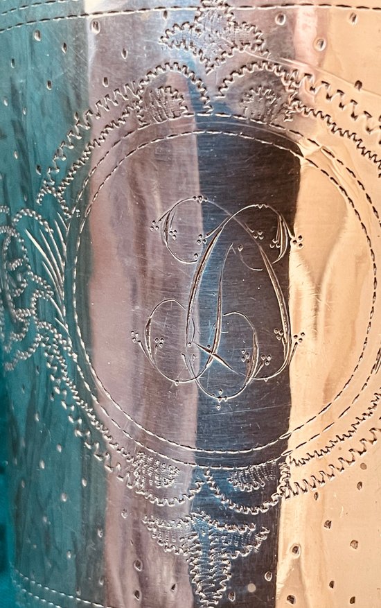Engraved/guilloche tumbler.