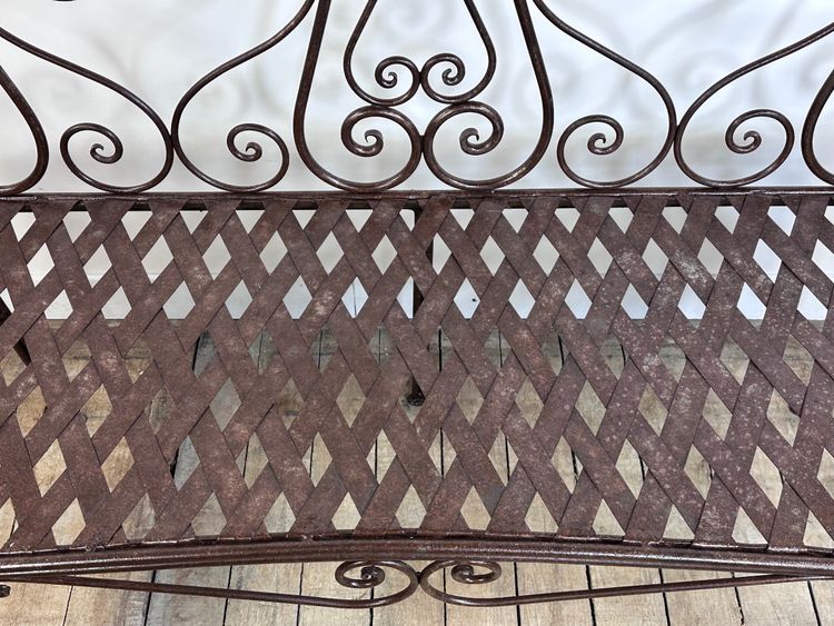 Banc ancien en fer forgé