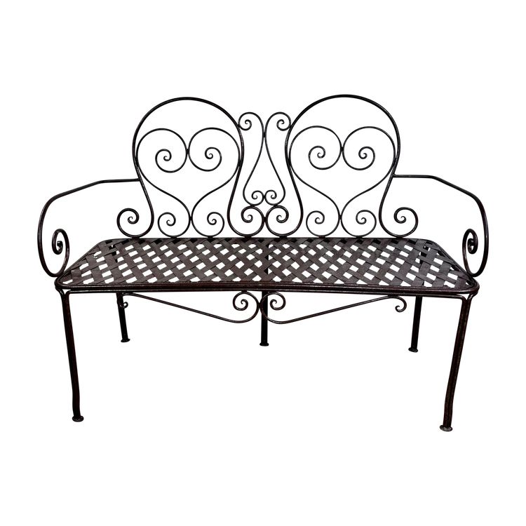Banc ancien en fer forgé