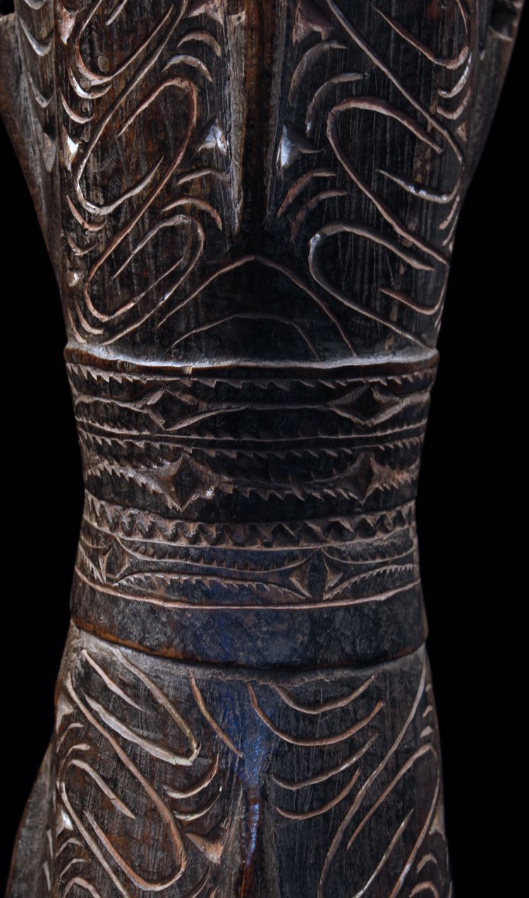 Tambour à main, Instrument Traditionnel, Art Océanien, Art Tribal, Papouasie Nouvelle Guinée, Kundu