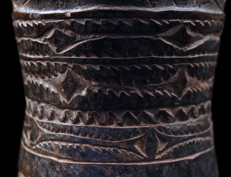 Tambour à main, Instrument Traditionnel, Art Océanien, Art Tribal, Papouasie Nouvelle Guinée, Kundu