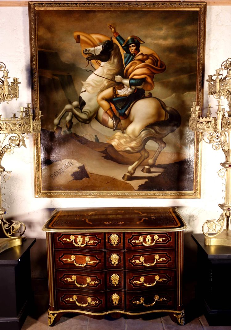 Large painting of Napoleon according to David by Tosti