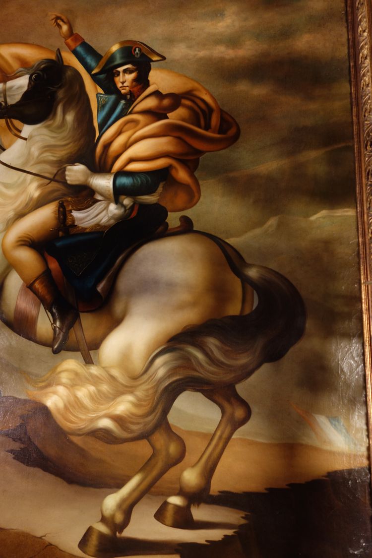 Large painting of Napoleon according to David by Tosti