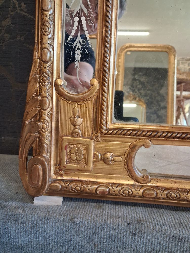 19th century mirror 160 x 92